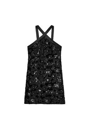 Zara Combination Sequin mini Dress